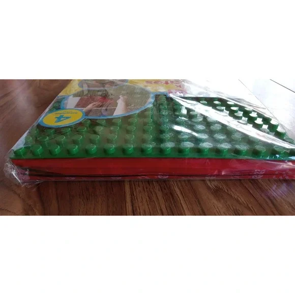 Creative 4 Pk Green Peel & Stick Baseplates 10"x10" Compatible Brick Plates NEW - Picture 14 of 15